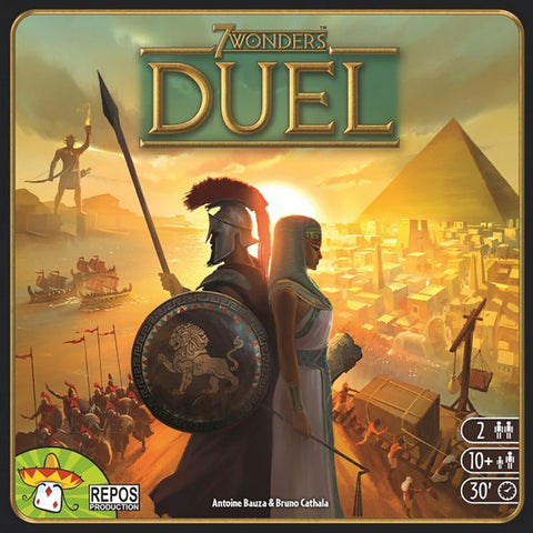 front cover of 7 wonders duel card game