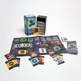 achievement hunter heist card game with components displayed