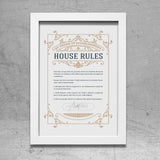 House Rules A4 Poster